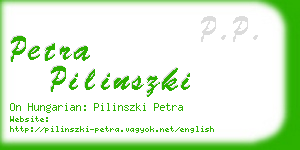 petra pilinszki business card